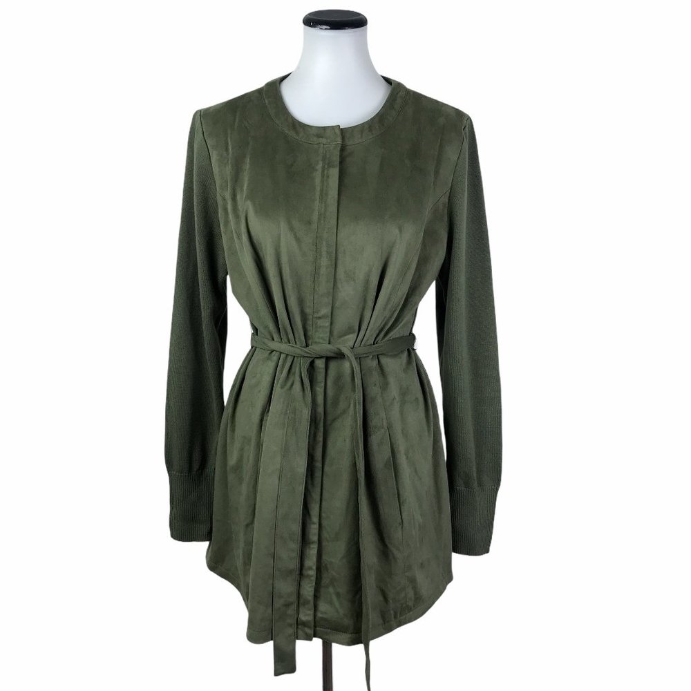 H By Halston Faux Suede Jacket 14 #175